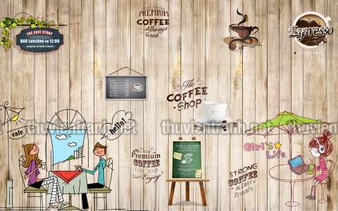  Tranh dán tường Cafe - Kết quả tìm kiếm tranh tường