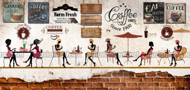  Tranh dán tường Cafe - Kết quả tìm kiếm tranh tường