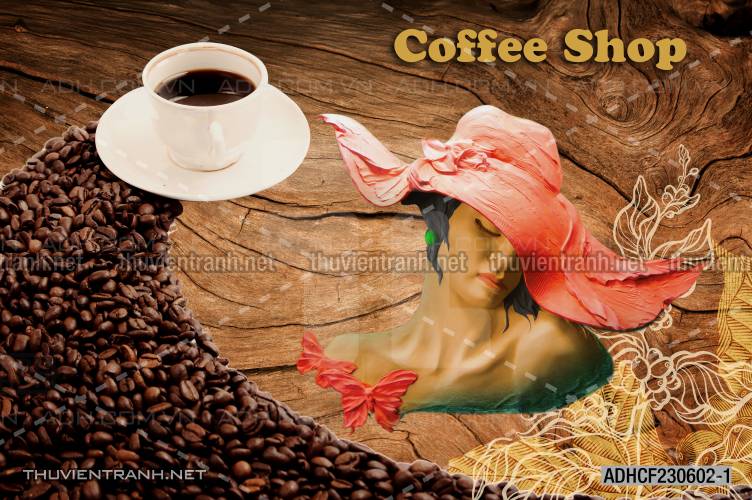 Tranh dán tường Cafe, tranh dán tường quán cafe - Tranh tường chất lượng cao