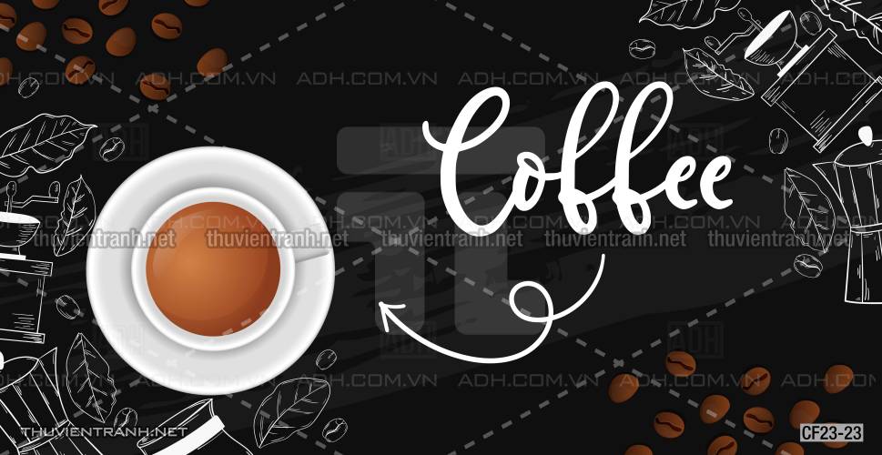 Tranh dán tường Cafe, tranh dán tường quán cafe - Tranh tường chất lượng cao