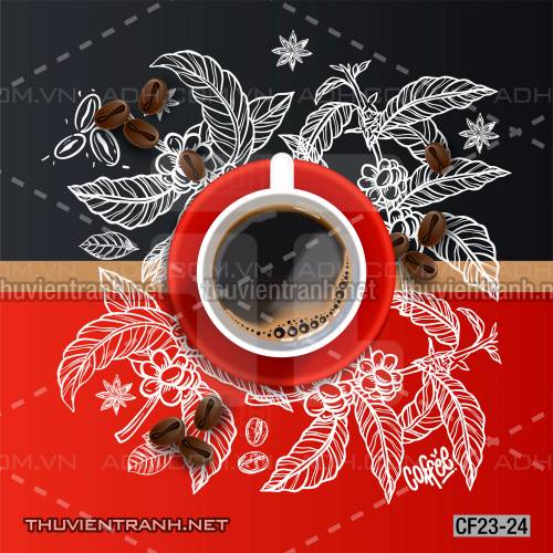 Tranh dán tường Cafe, tranh dán tường quán cafe - Tranh tường chất lượng cao