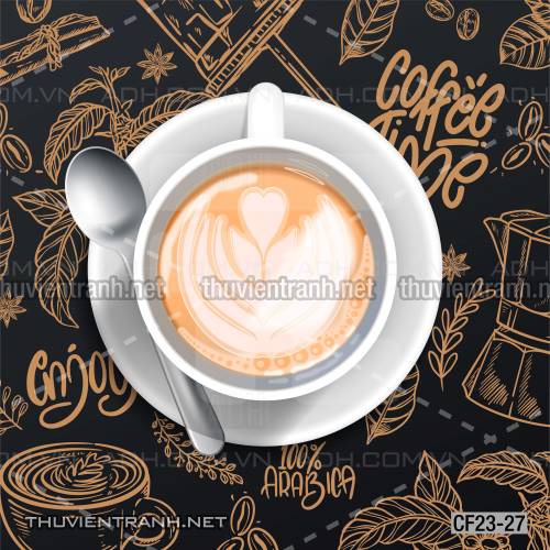 Tranh dán tường Cafe, tranh dán tường quán cafe - Tranh tường chất lượng cao