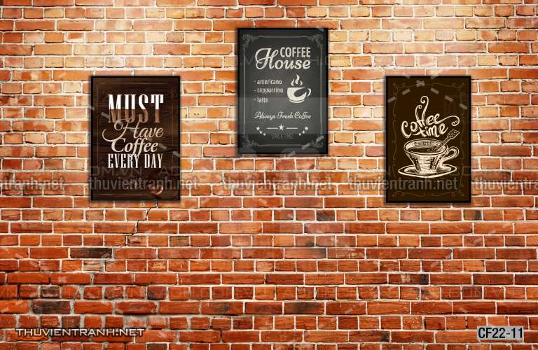  Tranh dán tường Cafe, tranh dán tường quán cafe - Tranh tường chất lượng cao