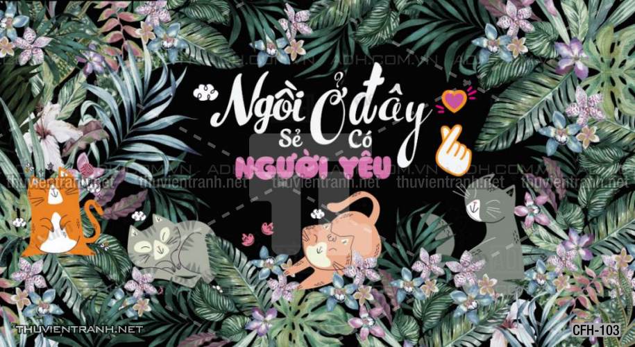 Tranh dán tường Quán Cafe, Trà Chanh, Trà sữa - Tranh tường chất lượng cao