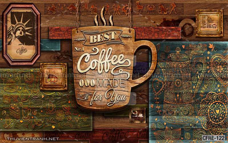  Tranh dán tường Cafe, tranh dán tường quán cafe phong cách hoài cổ (Retro) - Kết quả tìm kiếm tranh tường