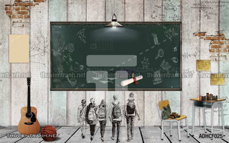  Tranh dán tường Cafe, tranh dán tường quán cafe phong cách cũ, cổ. - Tranh tường chất lượng cao
