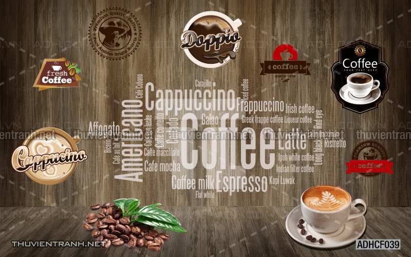  Tranh dán tường Cafe, tranh dán tường quán cafe phong cách cũ, cổ. - Tranh tường chất lượng cao
