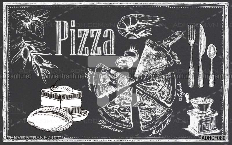  Tranh dán tường Cafe, tranh dán tường quán cafe phong cách cũ, cổ. - Tranh tường chất lượng cao