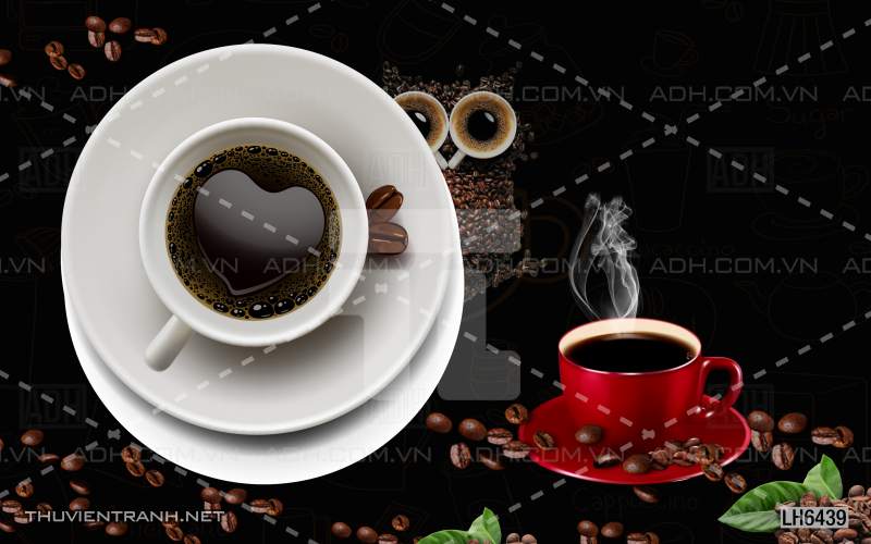 Tranh dán tường Quán  Cafe - Tranh tường chất lượng cao