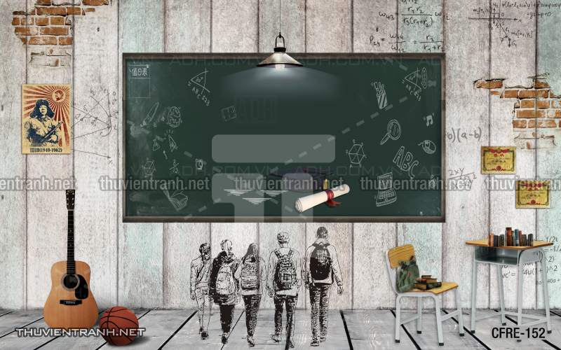Tranh dán tường hoài niệm cũ - Tranh tường chất lượng cao