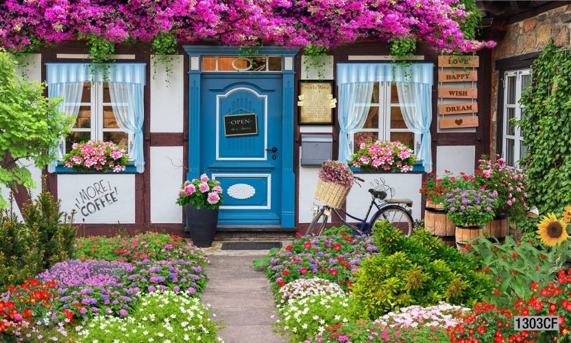  Tranh dán tường CAFE Phố Xưa,  - Tranh tường chất lượng cao