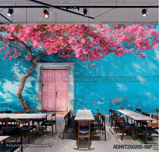  Tranh dán tường ngôi nhà xinh mộng mơ,  cửa nhà hoa leo  - Kết quả tìm kiếm tranh tường