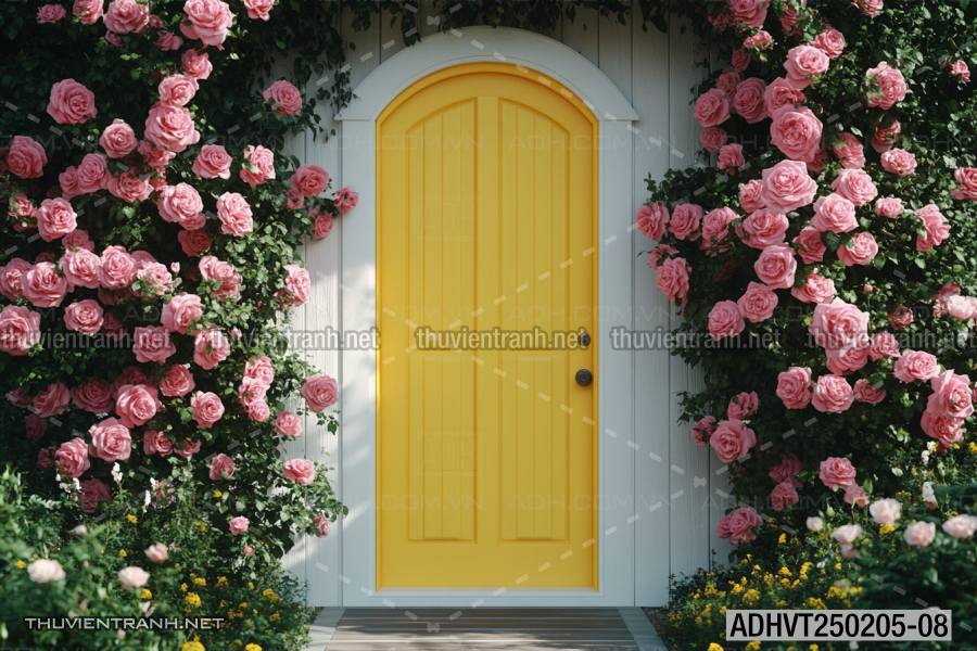  Tranh dán tường ngôi nhà xinh mộng mơ,  cửa nhà hoa leo  - Kết quả tìm kiếm tranh tường