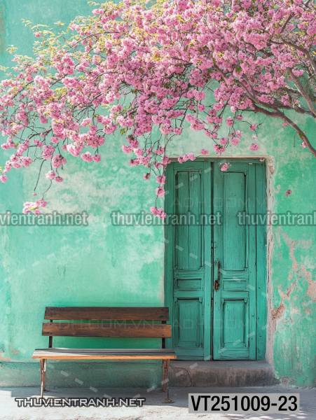  Tranh dán tường ngôi nhà xinh mộng mơ,  cửa nhà hoa leo  - Kết quả tìm kiếm tranh tường