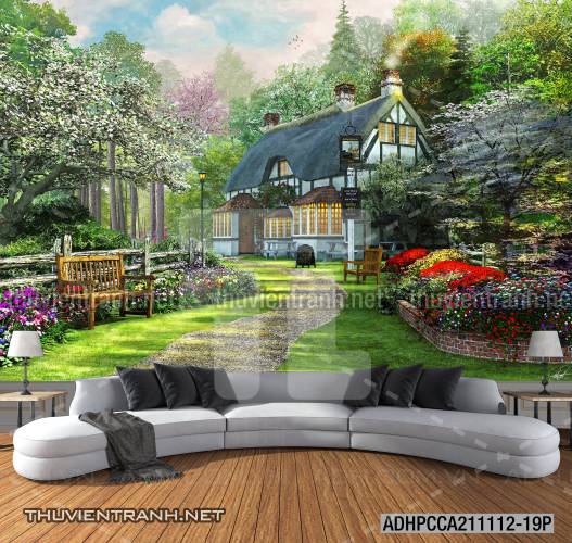 Phong cảnh đồng quê Châu Âu, Ngôi nhà biệt thự Châu ÂU - Kết quả tìm kiếm tranh tường