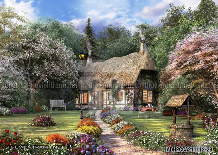 Phong cảnh đồng quê Châu Âu, Ngôi nhà biệt thự Châu ÂU - Kết quả tìm kiếm tranh tường
