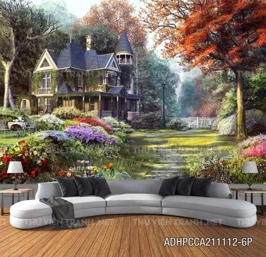 Phong cảnh đồng quê Châu Âu, Ngôi nhà nông thôn cottage - Kết quả tìm kiếm tranh tường