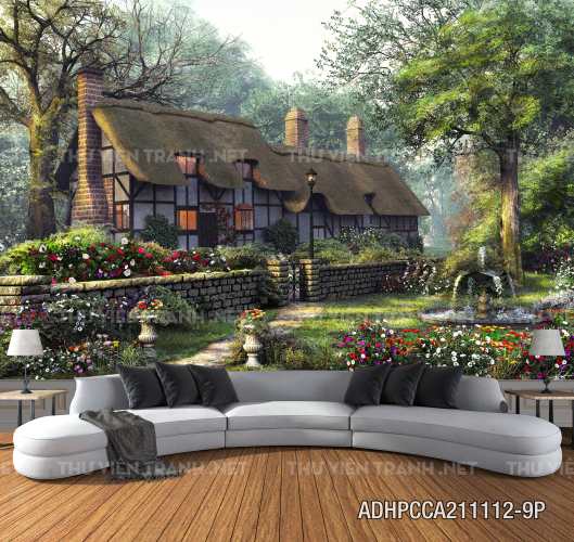 Phong cảnh đồng quê Châu Âu, Ngôi nhà nông thôn cottage - Kết quả tìm kiếm tranh tường