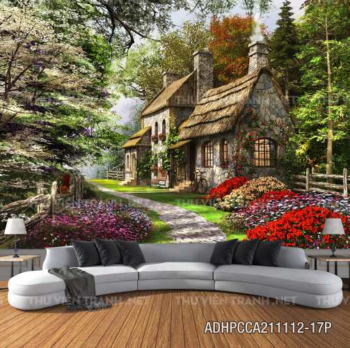 Phong cảnh đồng quê Châu Âu, Ngôi nhà nông thôn cottage - Kết quả tìm kiếm tranh tường