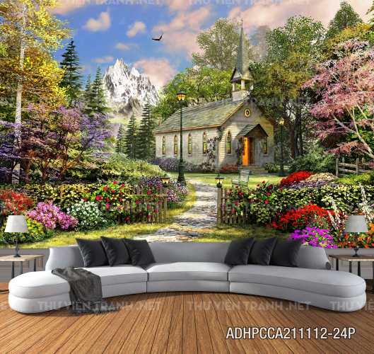 Phong cảnh đồng quê Châu Âu, Ngôi nhà nông thôn cottage - Kết quả tìm kiếm tranh tường