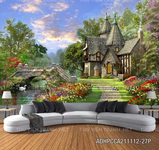 Phong cảnh đồng quê Châu Âu, Ngôi nhà nông thôn cottage - Kết quả tìm kiếm tranh tường