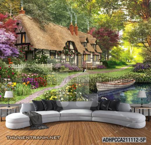 Phong cảnh đồng quê Châu Âu, Ngôi nhà nông thôn cottage - Kết quả tìm kiếm tranh tường