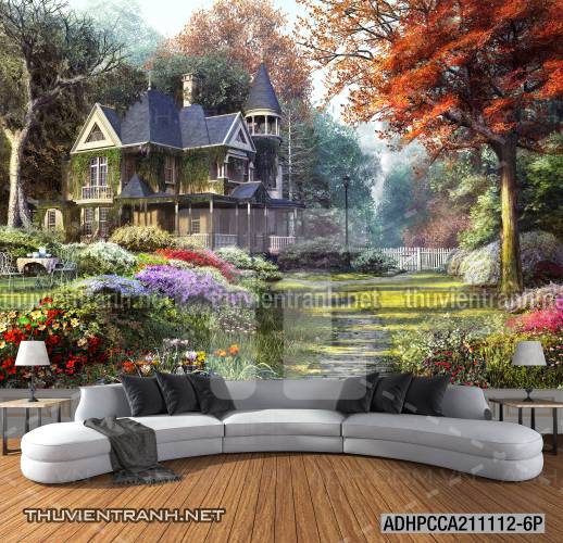 Phong cảnh đồng quê Châu Âu, Ngôi nhà nông thôn cottage - Kết quả tìm kiếm tranh tường