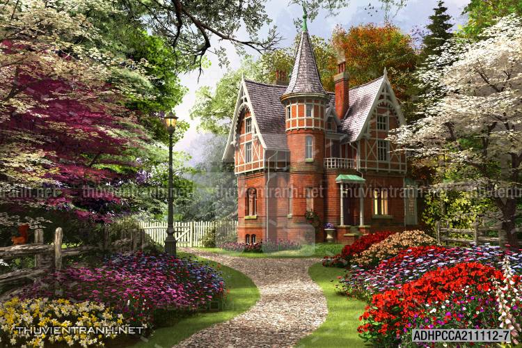 Phong cảnh đồng quê Châu Âu, Ngôi nhà nông thôn cottage - Kết quả tìm kiếm tranh tường