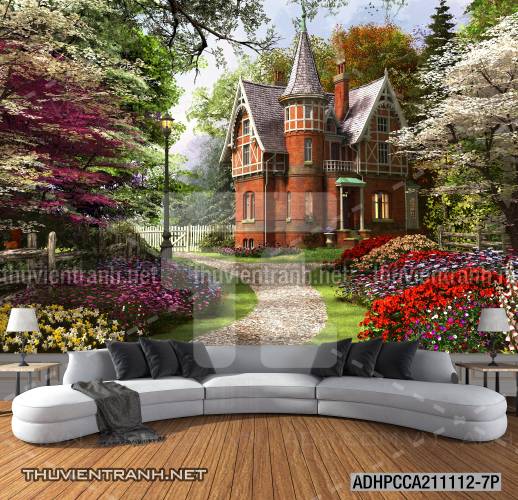Phong cảnh đồng quê Châu Âu, Ngôi nhà nông thôn cottage - Kết quả tìm kiếm tranh tường