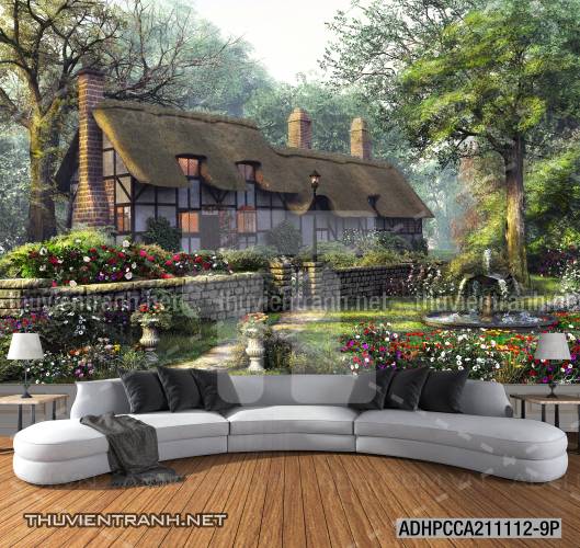 Phong cảnh đồng quê Châu Âu, Ngôi nhà nông thôn cottage - Kết quả tìm kiếm tranh tường