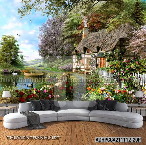 Phong cảnh đồng quê Châu Âu, Ngôi nhà nông thôn cottage - Kết quả tìm kiếm tranh tường