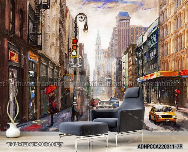  Tranh dán tường Phong cảnh đường Phố New York - Kết quả tìm kiếm tranh tường