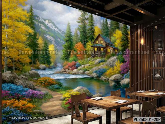  Tranh dán tường dãy phố cà phê châu Âu - Kết quả tìm kiếm tranh tường