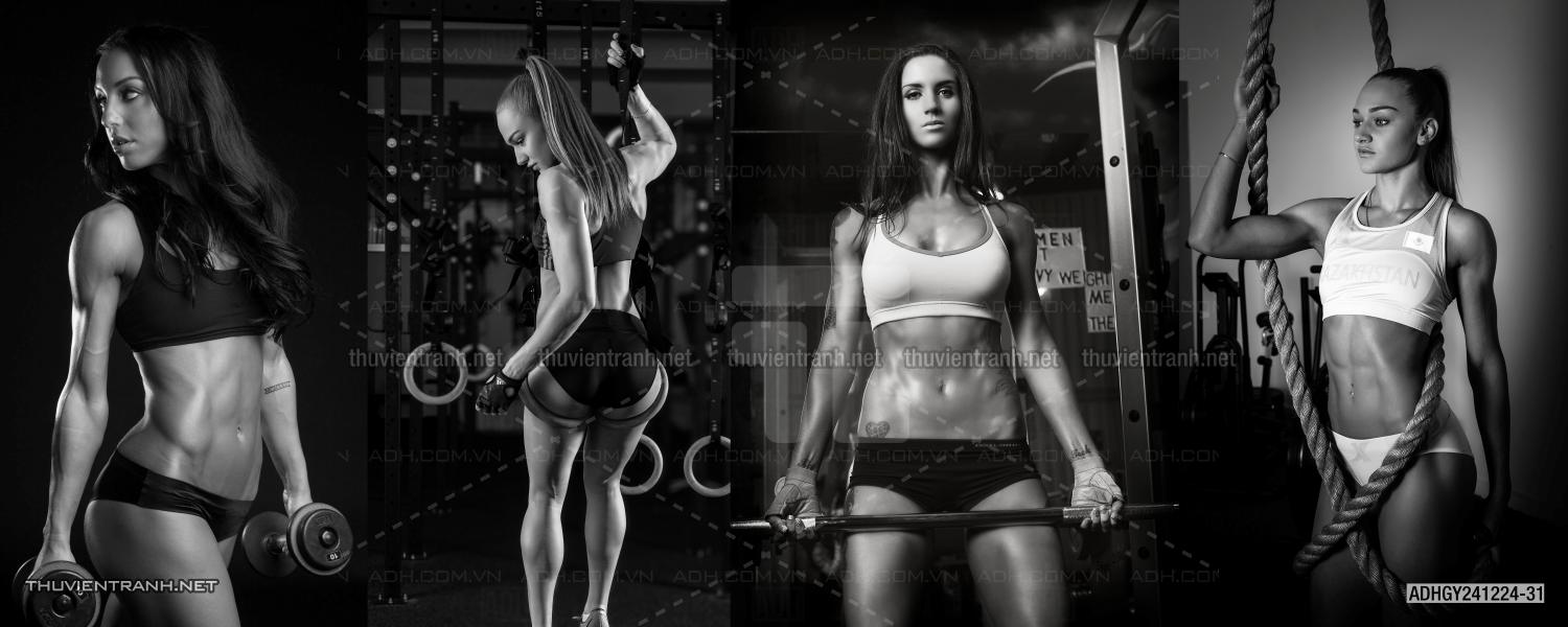  Tranh dán tường Phòng tập Gym, Thể Hình - Tranh tường chất lượng cao