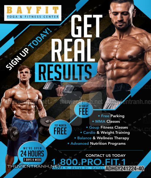  Tranh dán tường Phòng tập Gym, Thể Hình - Tranh tường chất lượng cao