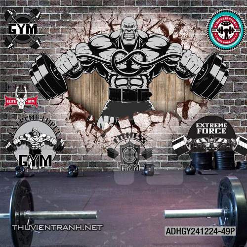 Tranh dán tường Phòng tập Gym - Kết quả tìm kiếm tranh tường