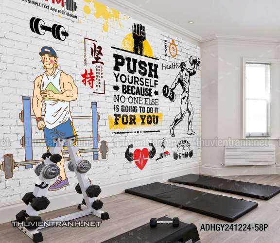 Tranh dán tường Phòng tập Gym - Kết quả tìm kiếm tranh tường