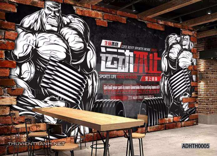 Tranh dán tường Phòng tập Gym - Kết quả tìm kiếm tranh tường