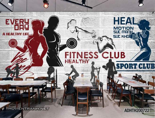 Tranh dán tường Phòng tập Gym - Kết quả tìm kiếm tranh tường