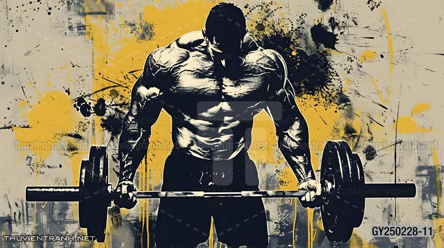 Tranh dán tường Thể Hình, Tranh tường CLUB GYM - Tranh tường chất lượng cao