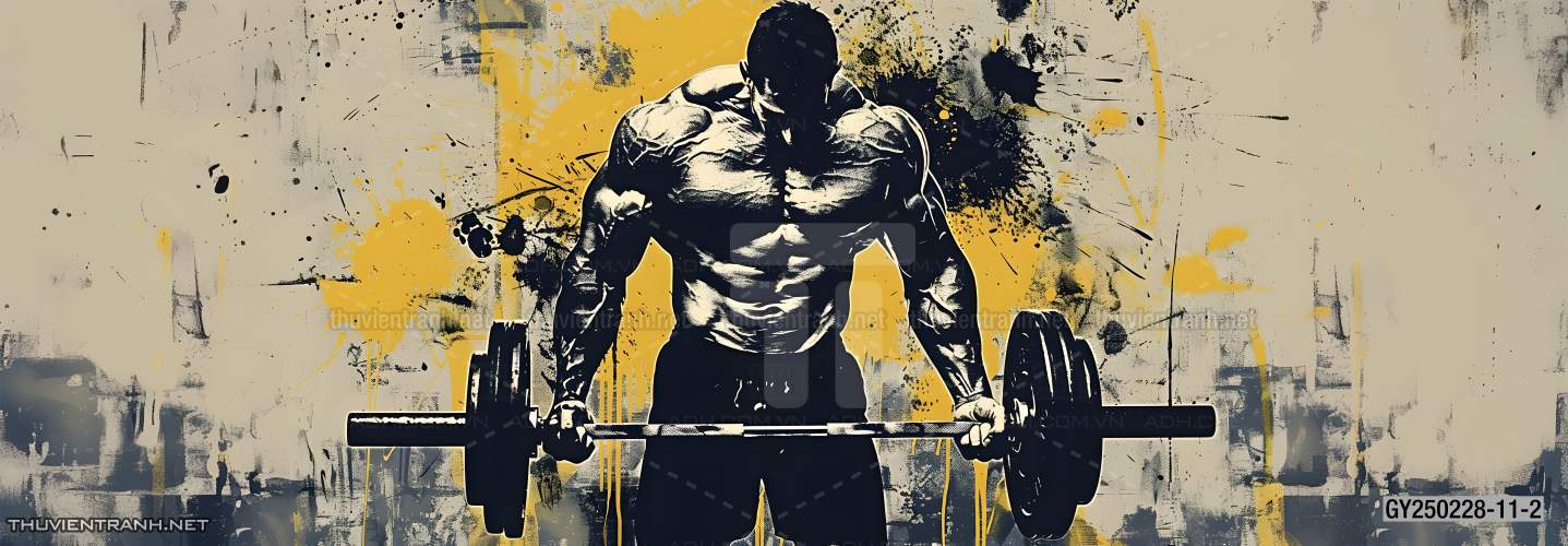 Tranh dán tường Thể Hình, Tranh tường CLUB GYM - Tranh tường chất lượng cao