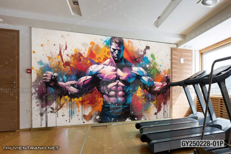 Tranh tường phòng GYM, tranh dán club Thể Hình - Kết quả tìm kiếm tranh tường