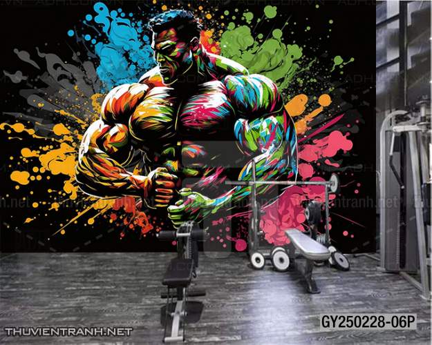 Tranh tường phòng GYM, tranh dán club Thể Hình - Kết quả tìm kiếm tranh tường