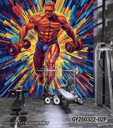 Tranh tường phòng GYM, tranh dán club Thể Hình - Kết quả tìm kiếm tranh tường