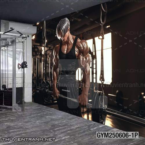  Tranh tường phòng GYM, tranh tường thể hình - Tranh tường chất lượng cao