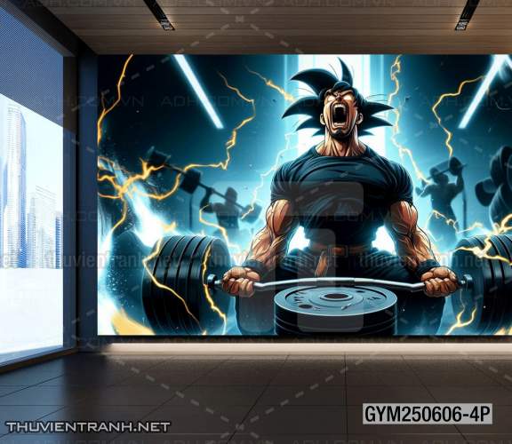  Tranh tường phòng GYM, tranh tường thể hình - Tranh tường chất lượng cao