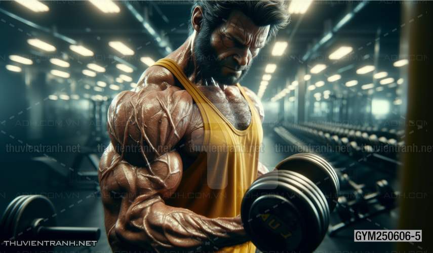  Tranh tường phòng GYM, tranh tường thể hình - Tranh tường chất lượng cao
