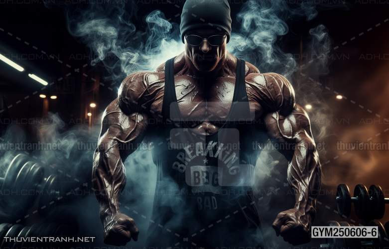  Tranh tường phòng GYM, tranh tường thể hình - Tranh tường chất lượng cao