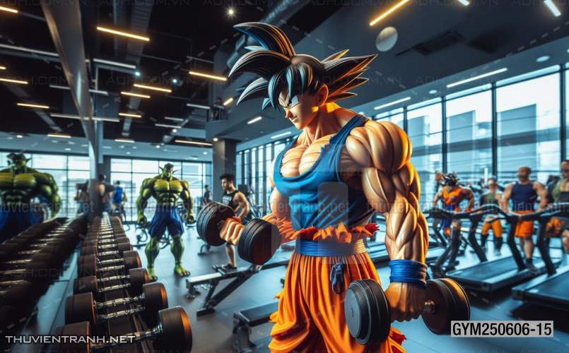 Tranh tường phòng GYM, tranh tường thể hình - Tranh tường chất lượng cao