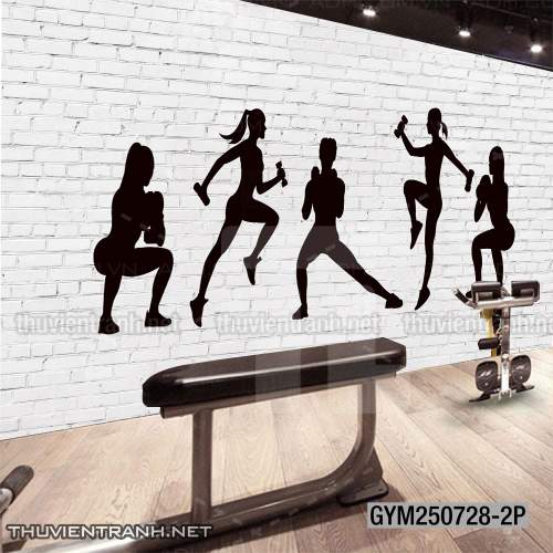  Tranh tường phòng GYM, tranh tường câu lạc bổ  thể hình - Tranh tường chất lượng cao